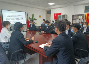 必赢电子游戏电子平台学生第一党支部组织学习党的二十大精神